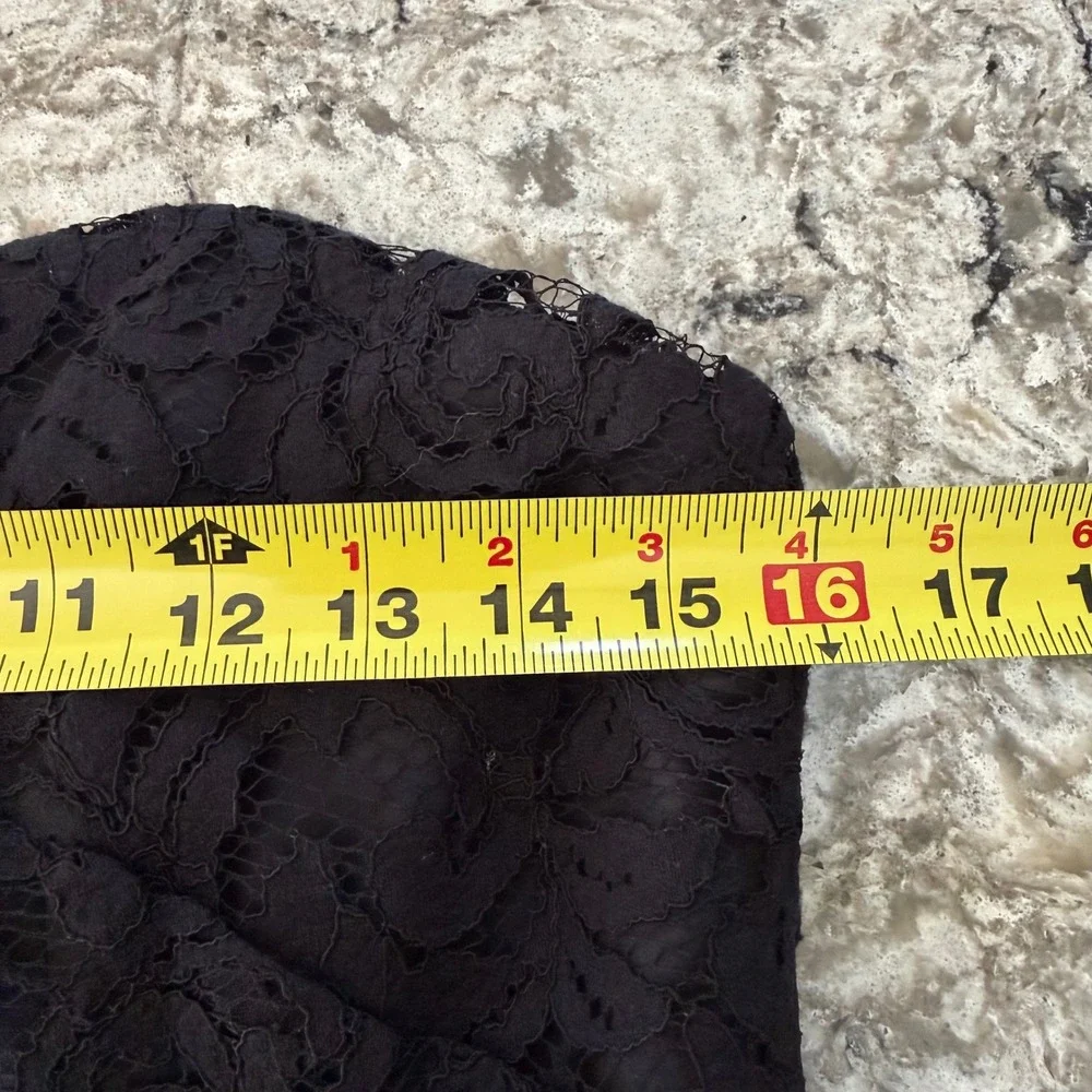 J. Crew Strapless Lace Dress Black LBD Classic Party Cocktail Size 10